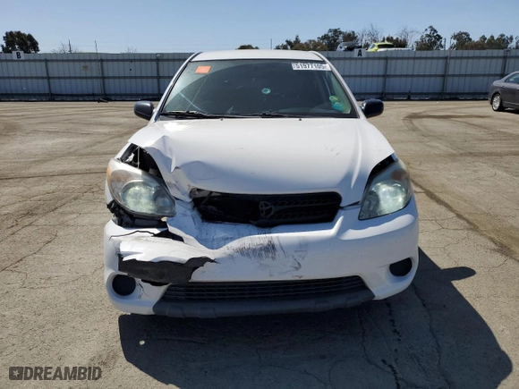 2008 Toyota Matrix STD with VIN 2T1KR32E98C692138, listed as a Copart auction lot 51977105 with 186,440 mi miles and Salvage Title. Bid and sale history available at carsss.com. Image 5.