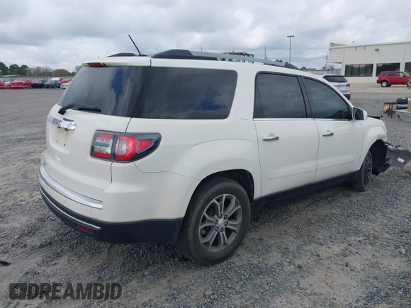 2014 GMC Acadia SLT with VIN 1GKKRRKD4EJ160665, listed as a IAAI auction lot 41778260 with 165,400 mi miles and . Bid and sale history available at carsss.com. Image 4.