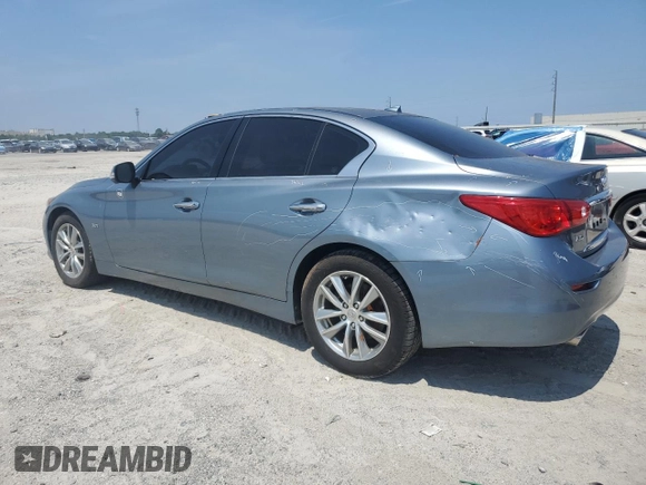 2017 Infiniti Q50 Premium with VIN JN1EV7AR3HM836681, listed as a Copart auction lot 61333735 with 49,857 mi miles and Salvage title. Bid and sale history available at DreamBid. Image 2.