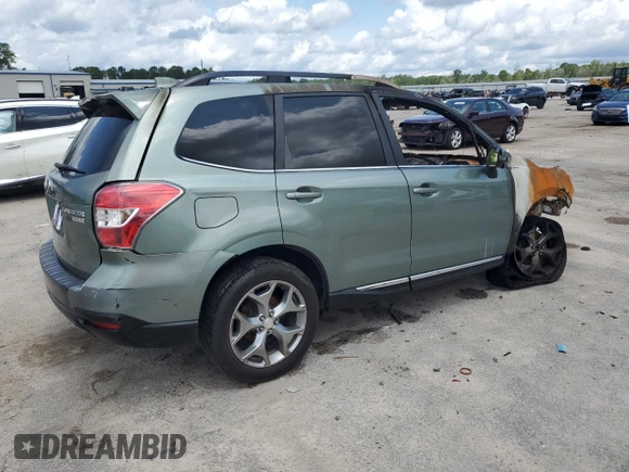 2016 Subaru Forester Touring with VIN JF2SJAXC9GH484940, listed as a Copart auction lot 59201495 with Not provided miles and Salvage title. Bid and sale history available at DreamBid. Image 3.
