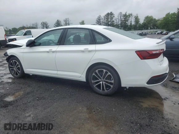 2024 Volkswagen Jetta Sport with VIN 3VWBM7BU9RM027694, listed as a Copart auction lot 56828095 with 19,627 mi miles and Salvage title. Bid and sale history available at DreamBid. Image 2.