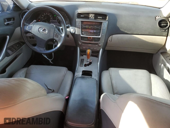 2010 Lexus IS 250 with VIN JTHBF5C28A5125252, listed as a Copart auction lot 53668105 with 147,141 mi miles and Salvage Title. Bid and sale history available at carsss.com. Image 8.