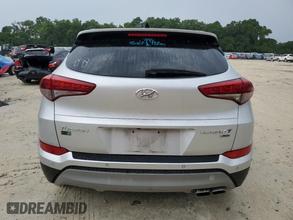 2017 Hyundai Tucson Value with VIN KM8J3CA22HU354809, listed as a Copart auction lot 55168544 with 0 mi miles and Non Repairable. Bid and sale history available at carsss.com. Image 6.