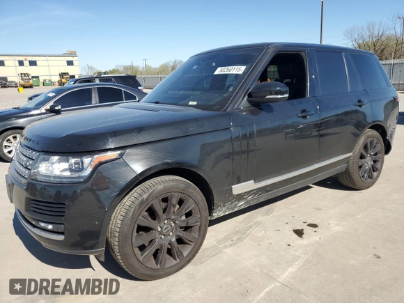 2014 Land Rover Range Rover HSE with VIN SALGS2WF0EA150930, listed as a Copart auction lot 50260115 with 144,808 mi miles and Salvage title. Bid and sale history available at DreamBid. Image 1.