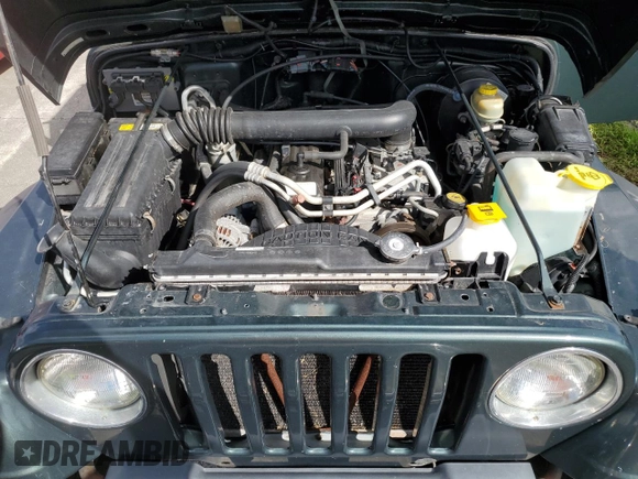 2002 Jeep Wrangler Sahara with VIN 1J4FA59S12P766719, listed as a Copart auction lot 74331964 with 128,881 mi miles and Non Repairable. Bid and sale history available at carsss.com. Image 12.