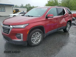 2023 Chevrolet Traverse LT Cloth with VIN 1GNEVGKW2PJ150818, listed as a Copart auction lot 58237575 with 58,976 mi miles and Salvage title. Bid and sale history available at DreamBid. Image 1.