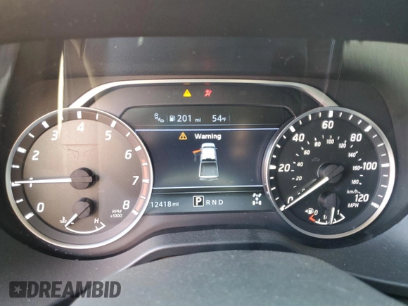 2024 Nissan Titan SV with VIN 1N6AA1EC2RN101063, listed as a Copart auction lot 49879235 with 12,418 mi miles and Salvage title. Bid and sale history available at DreamBid. Image 9.