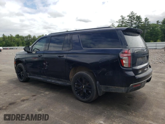 2021 Chevrolet Suburban RST with VIN 1GNSKEKT4MR413183, listed as a Copart auction lot 56549113 with 22,694 mi miles. Bid and sale history available at carsss.com. Image 2.