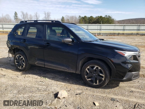 2025 Subaru Forester Limited with VIN JF2SLDRC1SH483332, listed as a Copart auction lot 43400035 with 3,101 mi miles and Salvage Title. Bid and sale history available at carsss.com. Image 4.