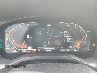 2024 BMW X3 xDrive30i with VIN 5UX53DP01R9U71639, listed as a Copart auction lot 52012865 with 3,316 mi miles and Salvage Title. Bid and sale history available at DreamBid. Image 9.