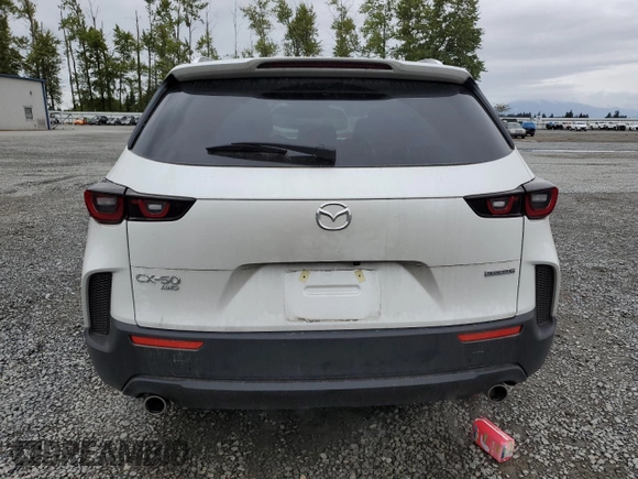 2024 Mazda CX-50 S Select with VIN 7MMVABAM5RN204566, listed as a Copart auction lot 57292855 with 5,129 mi miles and Salvage title. Bid and sale history available at DreamBid. Image 6.