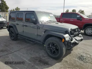 2022 Jeep Wrangler Unlimited Sport with VIN 1C4HJXDN9NW163815, listed as a Copart auction lot 41976415 with 48,078 mi miles and Salvage title. Bid and sale history available at DreamBid. Image 4.
