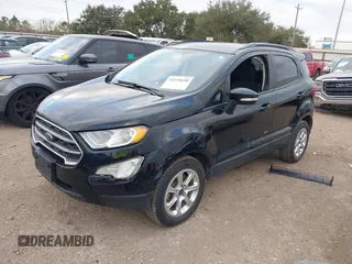 2019 Ford EcoSport SE with VIN MAJ3S2GE6KC299022, listed as a IAAI auction lot 41195650 with 77,949 mi miles and . Bid and sale history available at DreamBid. Image 2.
