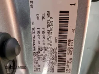 2022 Toyota Tundra SR5 with VIN 5TFLA5AB0NX009156, listed as a Copart auction lot 57852345 with 60,650 mi miles and Clean title. Bid and sale history available at DreamBid. Image 12.