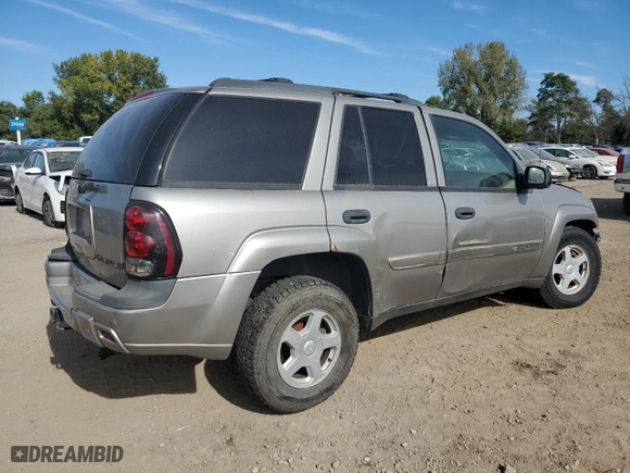 2002 Chevrolet TrailBlazer LTZ with VIN 1GNDT13S722429887, listed as a Copart auction lot 72389004 with NaN miles and Salvage Title. Bid and sale history available at carsss.com. Image 3.