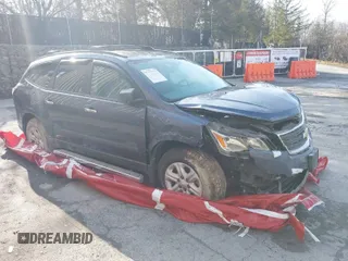 2014 Chevrolet Traverse LS z VIN 1GNKVFKD4EJ189693, wystawiony jako IAAI lot #26149599 z przebiegiem 56 245 mil mil oraz . Historia ofert i sprzedaży dostępna na DreamBid. Obrazek 1.