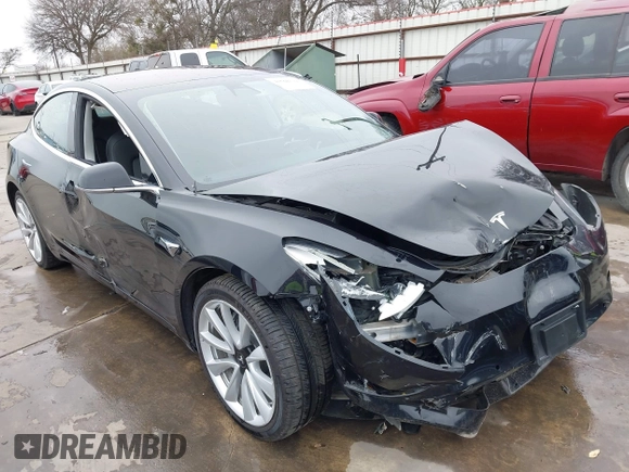 2018 Tesla Model 3 Long Range Battery with VIN 5YJ3E1EB3JF090567, listed as a IAAI auction lot 41568312 with 35,327 mi miles and . Bid and sale history available at DreamBid. Image 6.