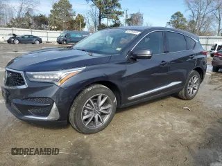 2021 Acura RDX w/Technology Package with VIN 5J8TC1H51ML000038, listed as a Copart auction lot 45799635 with 20,421 mi miles and Salvage Title. Bid and sale history available at carsss.com. Image 1.