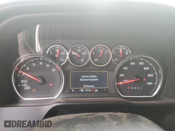 2021 Chevrolet Silverado 1500 LT with VIN 1GCUYDED5MZ142388, listed as a Copart auction lot 49626535 with 49,952 mi miles and Salvage Title. Bid and sale history available at DreamBid. Image 9.