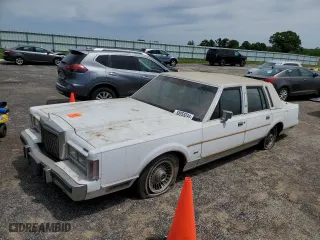 1989 Lincoln Town Car with VIN 1LNBM81F1KY658361, listed as a Copart auction lot 58558244 with 85,349 mi miles and Non Repairable. Bid and sale history available at carsss.com. Image 1.