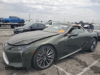 2024 Lexus LC 500h with VIN JTHMPAAY5RA110703, listed as a Copart auction lot 59040315 with 13,702 mi miles and Salvage title. Bid and sale history available at DreamBid. Image 1.