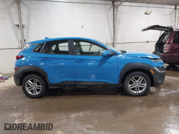 2022 Hyundai Kona SE with VIN KM8K2CAB5NU773515, listed as a IAAI auction lot 41360362 with 14,709 mi miles. Bid and sale history available at carsss.com. Image 13.