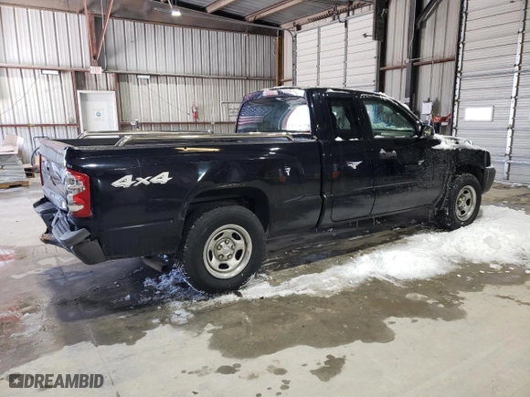 2005 Dodge Dakota ST with VIN 1D7HW22K65S119779, listed as a Copart auction lot 45154025 with 0 mi miles and Salvage Title. Bid and sale history available at carsss.com. Image 3.