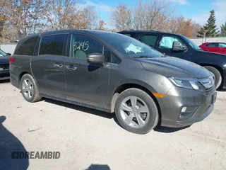 2019 Honda Odyssey EX with VIN 5FNRL6H57KB023443, listed as a IAAI auction lot 41813245 with 84,591 mi miles. Bid and sale history available at carsss.com. Image 1.