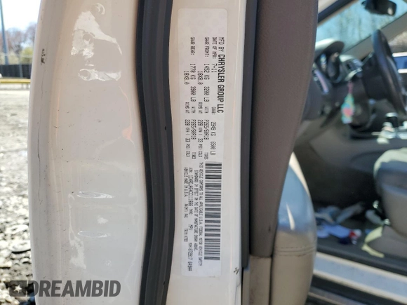 2012 Dodge Durango SXT with VIN 1C4RDJAG4CC111666, listed as a Copart auction lot 50459925 with 184,892 mi miles and Salvage title. Bid and sale history available at DreamBid. Image 15.