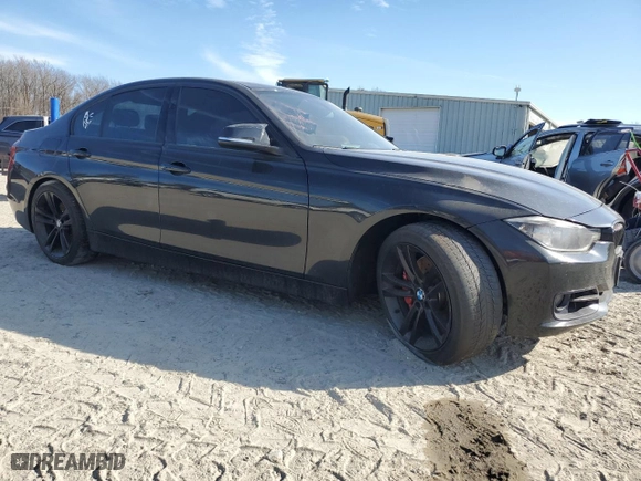 2014 BMW 3 Series 335i xDrive with VIN WBA3B9C59EP459297, listed as a Copart auction lot 44387345 with 111,001 mi miles and Salvage Title. Bid and sale history available at carsss.com. Image 4.