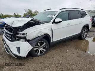 2021 Volkswagen Atlas SE with VIN 1V2LP2CA7MC525505, listed as a Copart auction lot 57610555 with 58,024 mi miles and Salvage title. Bid and sale history available at DreamBid. Image 1.