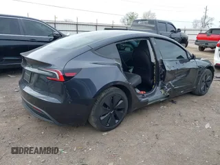 2024 Tesla Model 3 with VIN 5YJ3E1EA2RF847638, listed as a IAAI auction lot 41797710 with 11,362 mi miles. Bid and sale history available at carsss.com. Image 4.