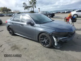 2022 Honda Civic Sedan Sport with VIN 2HGFE2F51NH583029, listed as a Copart auction lot 49650425 with 64,402 mi miles and Salvage Title. Bid and sale history available at carsss.com. Image 4.