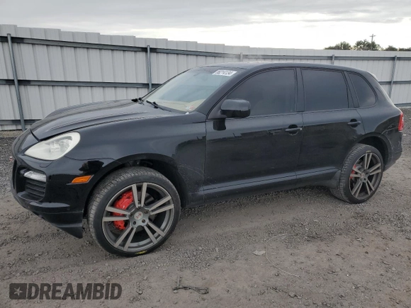 2008 Porsche Cayenne Turbo with VIN WP1AC29P48LA92777, listed as a Copart auction lot 86214134 with 62,571 mi miles and Salvage Title. Bid and sale history available at carsss.com. Image 1.