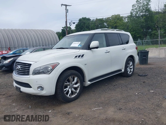 2014 Infiniti QX80 with VIN JN8AZ2NC1E9350687, listed as a IAAI auction lot 42601530 with 150,267 mi miles and . Bid and sale history available at DreamBid. Image 17.