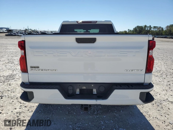 2020 Chevrolet Silverado 1500 Custom with VIN 1GCRWBEK8LZ243650, listed as a Copart auction lot 80707824 with 80,320 mi miles and Salvage Title. Bid and sale history available at carsss.com. Image 6.