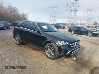 2020 Mercedes-Benz GLC with VIN W1N0G8EB8LF815416, listed as a IAAI auction lot 41837003 with 23,856 mi miles. Bid and sale history available at carsss.com. Image 1.