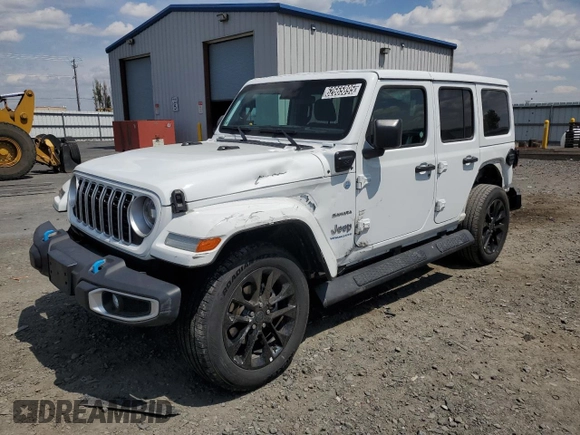 2024 Jeep Wrangler Sahara с VIN 1C4RJXP62RW275130, выставлен на аукционе Copart как лот 62665895 с пробегом 21 521 миль миль и На запчасти • Non repairable. История ставок и продаж доступна на DreamBid. Изображение 1.