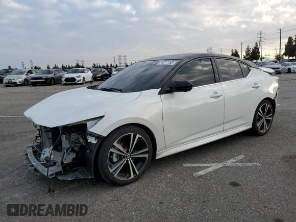 2023 Nissan Sentra SR with VIN 3N1AB8DV7PY254505, listed as a Copart auction lot 44077765 with 61,033 mi miles and Salvage Title. Bid and sale history available at carsss.com. Image 1.