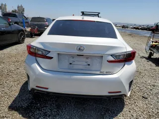 2016 Lexus RC 200t F Sport with VIN JTHHA5BC5G5002326, listed as a Copart auction lot 58969195 with 49,136 mi miles and Salvage title. Bid and sale history available at DreamBid. Image 6.
