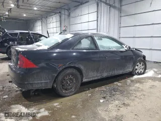 2001 Honda Civic EX with VIN 1HGEM21931L110383, listed as a Copart auction lot 89113775 with 189,041 mi miles and Salvage Title. Bid and sale history available at carsss.com. Image 3.
