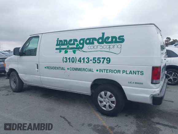 2005 Ford Econoline Cargo with VIN 1FTRE14W95HA47937, listed as a IAAI auction lot 41922991 with 175,138 mi miles. Bid and sale history available at carsss.com. Image 14.
