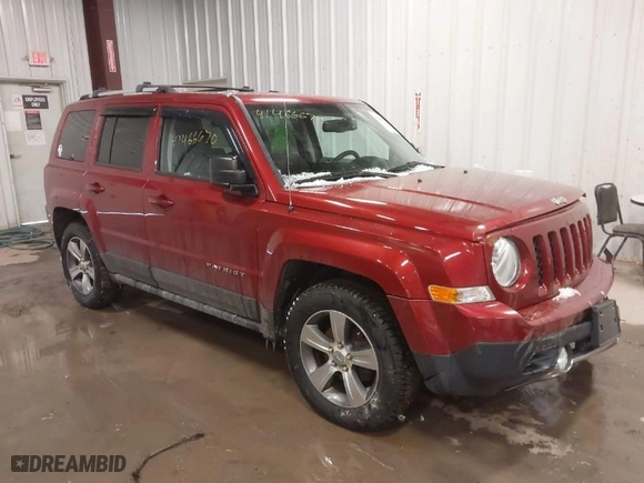 2016 Jeep Patriot High Altitude Edition with VIN 1C4NJRFB7GD692857, listed as a IAAI auction lot 41466670 with 59,138 mi miles. Bid and sale history available at carsss.com. Image 1.