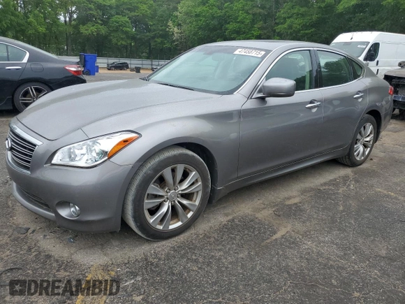 2012 Infiniti M with VIN JN1BY1AP3CM330170, listed as a Copart auction lot 47458715 with 105,726 mi miles and Salvage title. Bid and sale history available at DreamBid. Image 1.