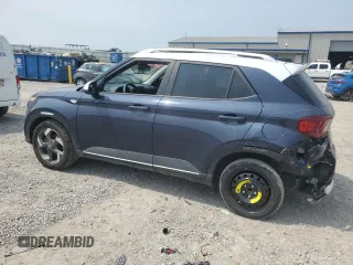 2020 Hyundai Venue SEL with VIN KMHRC8A33LU014182, listed as a Copart auction lot 60740345 with 75,616 mi miles and Salvage title. Bid and sale history available at DreamBid. Image 2.