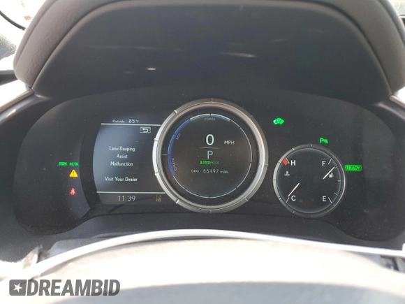 2019 Lexus RX 450h with VIN 2T2BGMCA9KC042350, listed as a Copart auction lot 61851905 with 66,497 mi miles and Salvage title. Bid and sale history available at DreamBid. Image 9.