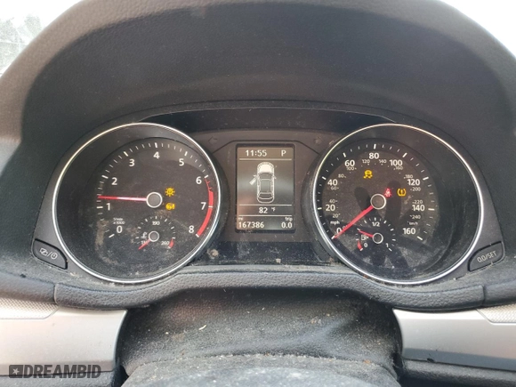 2017 Volkswagen Passat 1.8T S with VIN 1VWAT7A31HC007771, listed as a Copart auction lot 54055165 with 167,386 mi miles and Clean Title. Bid and sale history available at carsss.com. Image 9.