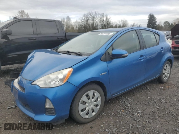 2013 Toyota Prius One with VIN JTDKDTB30D1550028, listed as a Copart auction lot 50266995 with 63,909 mi miles and Salvage Title. Bid and sale history available at carsss.com. Image 1.