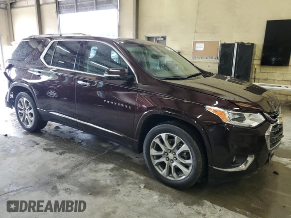 2020 Chevrolet Traverse Premier with VIN 1GNERKKW0LJ301155, listed as a Copart auction lot 58410065 with 47,812 mi miles and Salvage title. Bid and sale history available at DreamBid. Image 4.