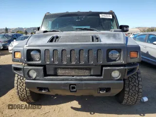 2006 Hummer H2 with VIN 5GRGN23U96H101430, listed as a Copart auction lot 75453514 with 168,958 mi miles and Salvage Title. Bid and sale history available at carsss.com. Image 5.